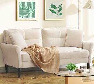 69″ Loveseat Sofa, Velvet Sma...