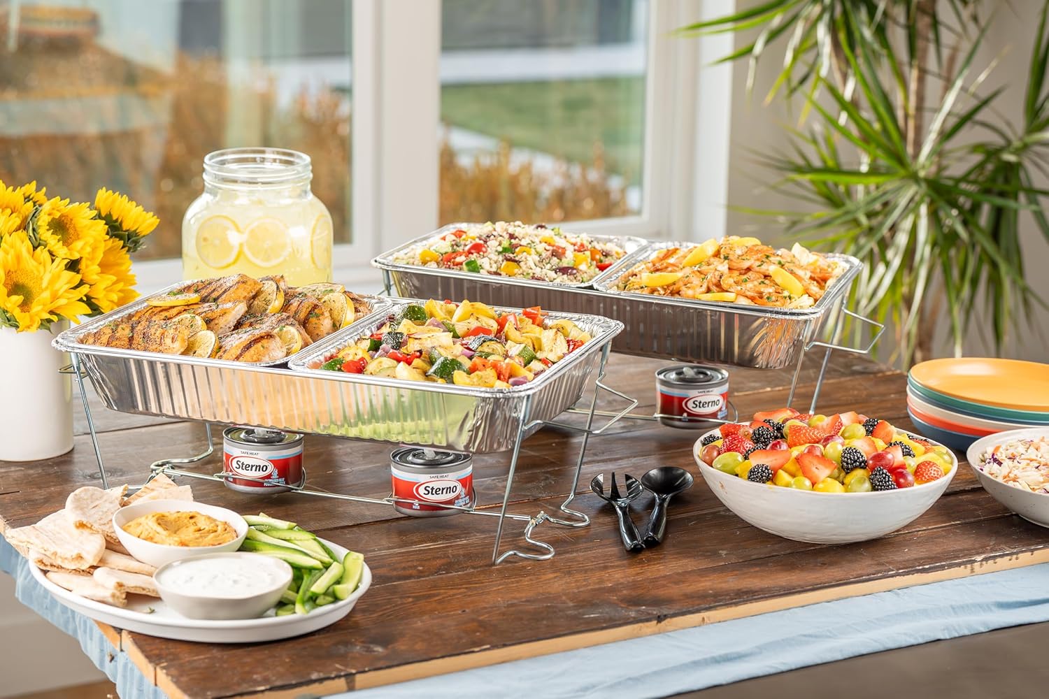 Sterno Fuel Cans - 4-Hour Burn, (24-Pack) Chafing Dish Fuel Can Burners for Food Warmer, Chafer Fuel Canned Heat, Safe Heat - Image 5