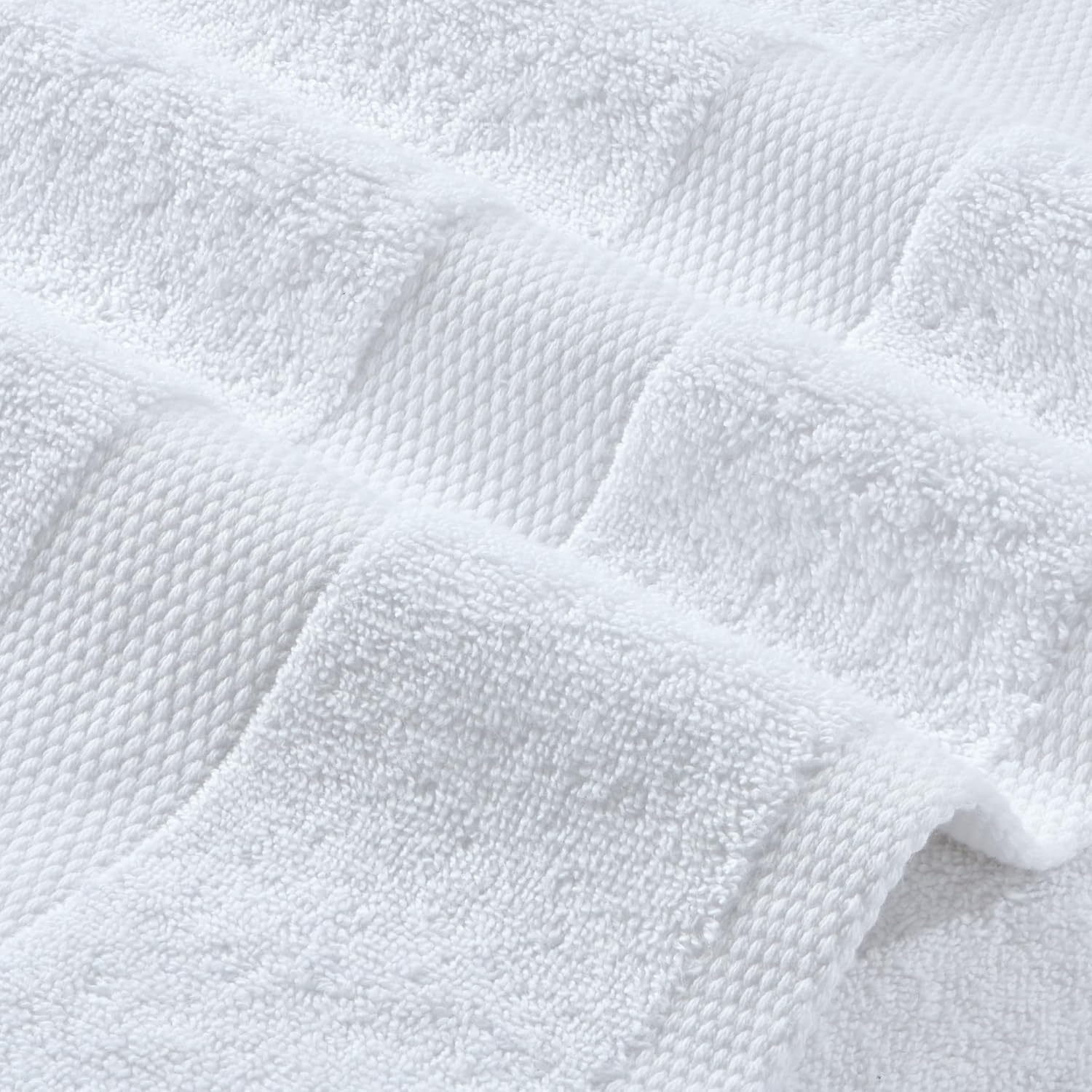Wealuxe White Bath Towels 24x50 Inch, 6 Pack - Extra Absorbent Cotton Towel Set for Bathroom - Image 8