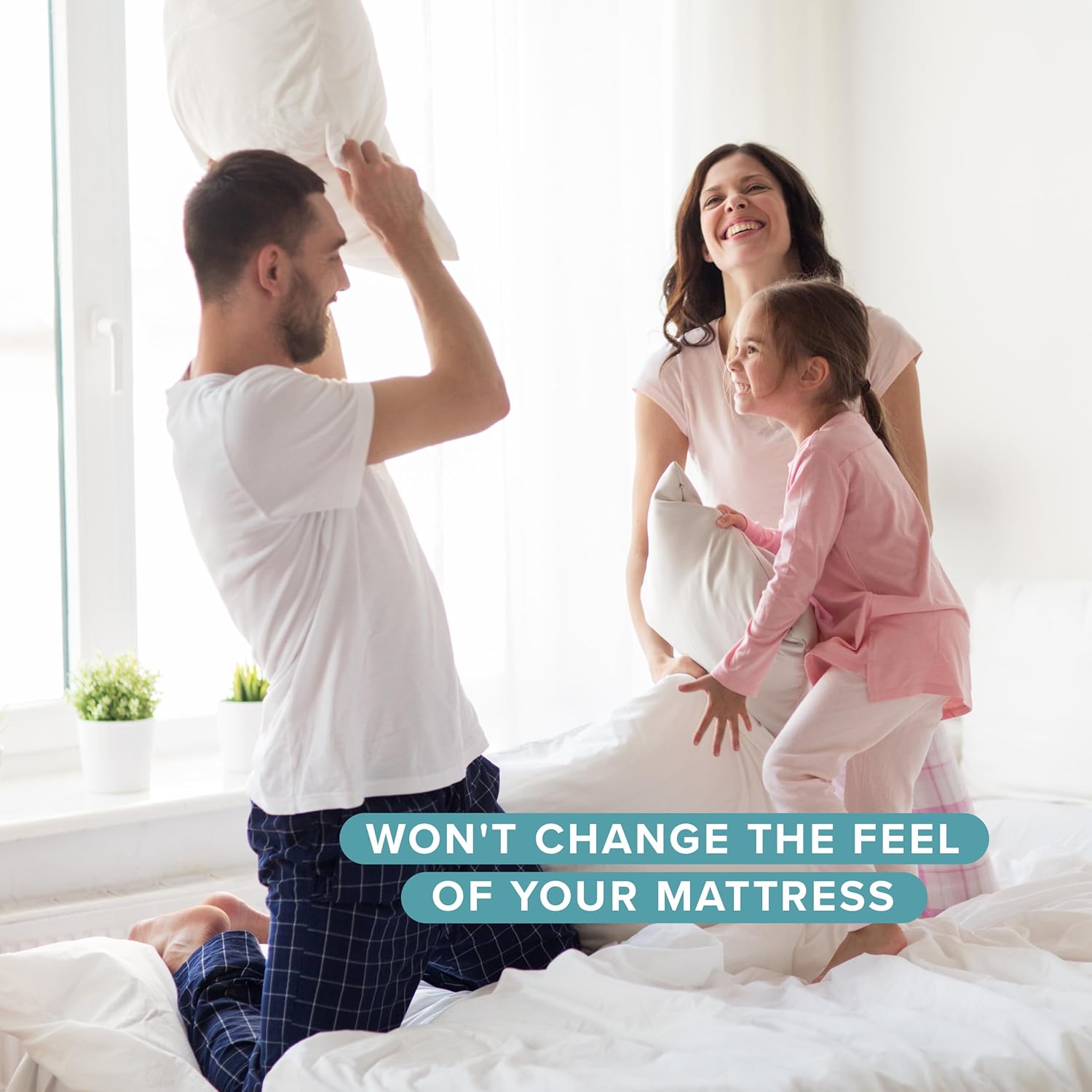 Bare Home Waterproof Quilted Mattress Protector (Queen) - Cooling Mattress Pad - Protects Against Spills - Easily Washable - Elastic Fitted Mattress Cover - Stretch-to-Fit up to 15 Inches Deep (Queen) - Image 5