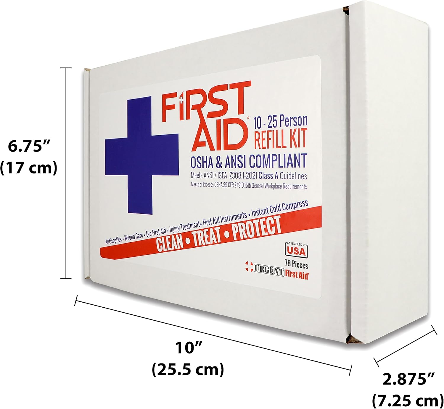 OSHA & ANSI First Aid Kit Refill/Upgrade, 25 Person, 78 Pieces, ANSI 2021 Class A for Office, Business, Home or car Boxes and cabinets: Fill Your kit or use to Upgrade to Current regulations - Image 6
