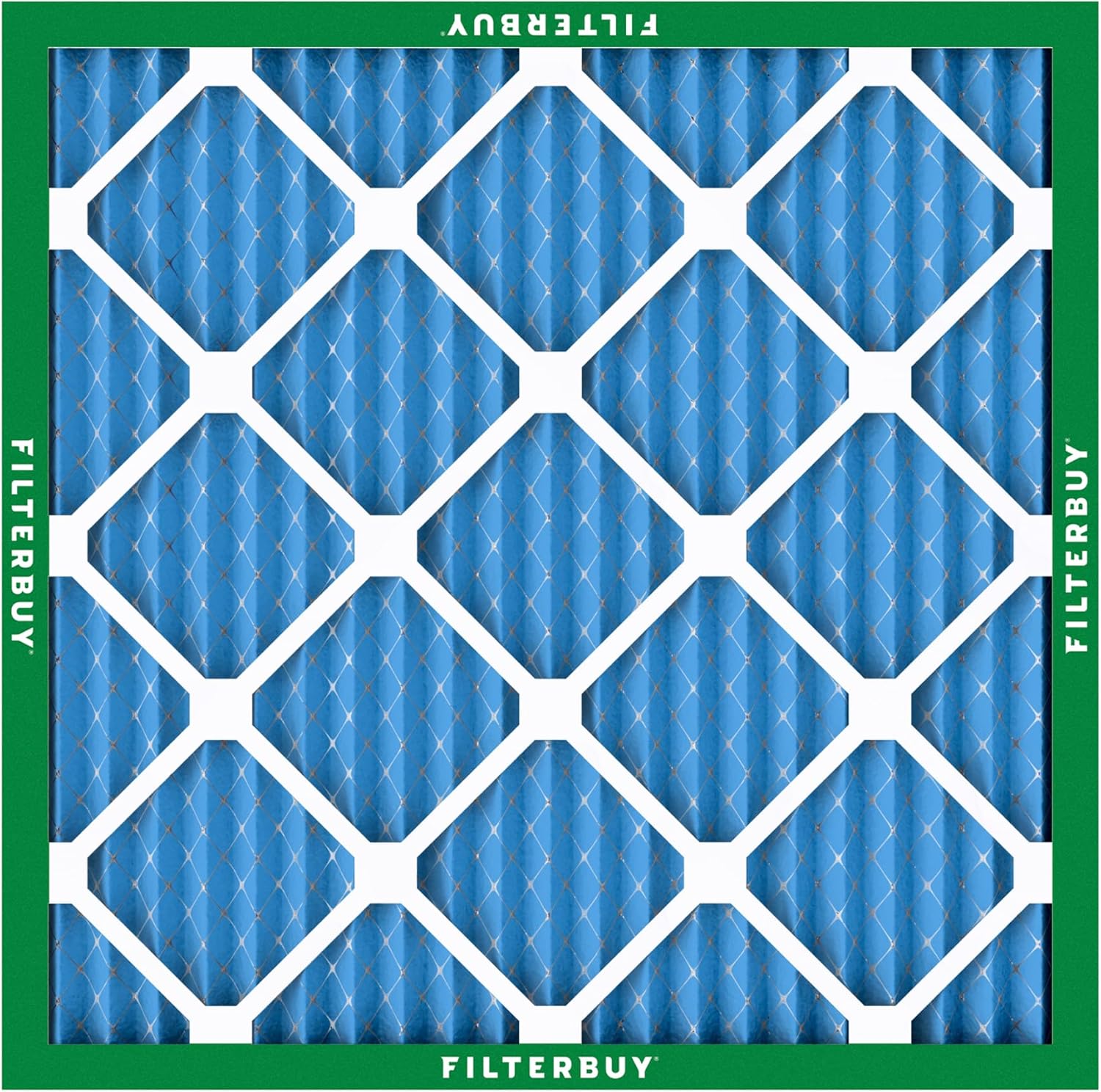 Filterbuy 20x20x1 Air Filter MERV 13 Optimal Smoke & Allergy Defense (4-Pack), Electrostatic Pleated HVAC AC Furnace Filters Replacement, Made in USA (Actual Size: 19.50 x 19.50 x 0.75) - Image 9