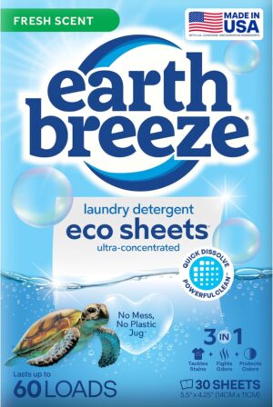 Earth Breeze Laundry Detergent Shee...