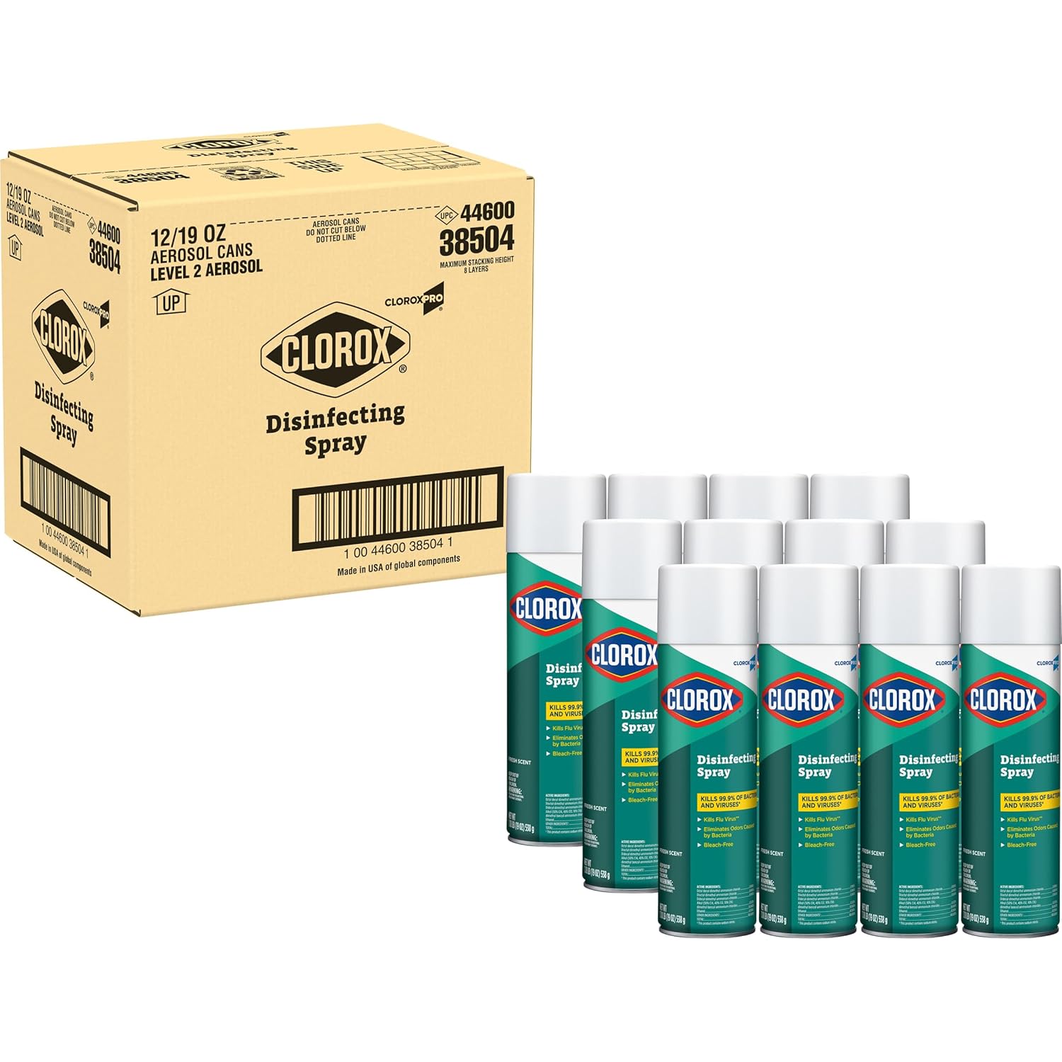 CloroxPro Disinfecting Spray, Fresh Scent, 19 Ounces, Pack of 12 (Packaging May Vary) - Image 6