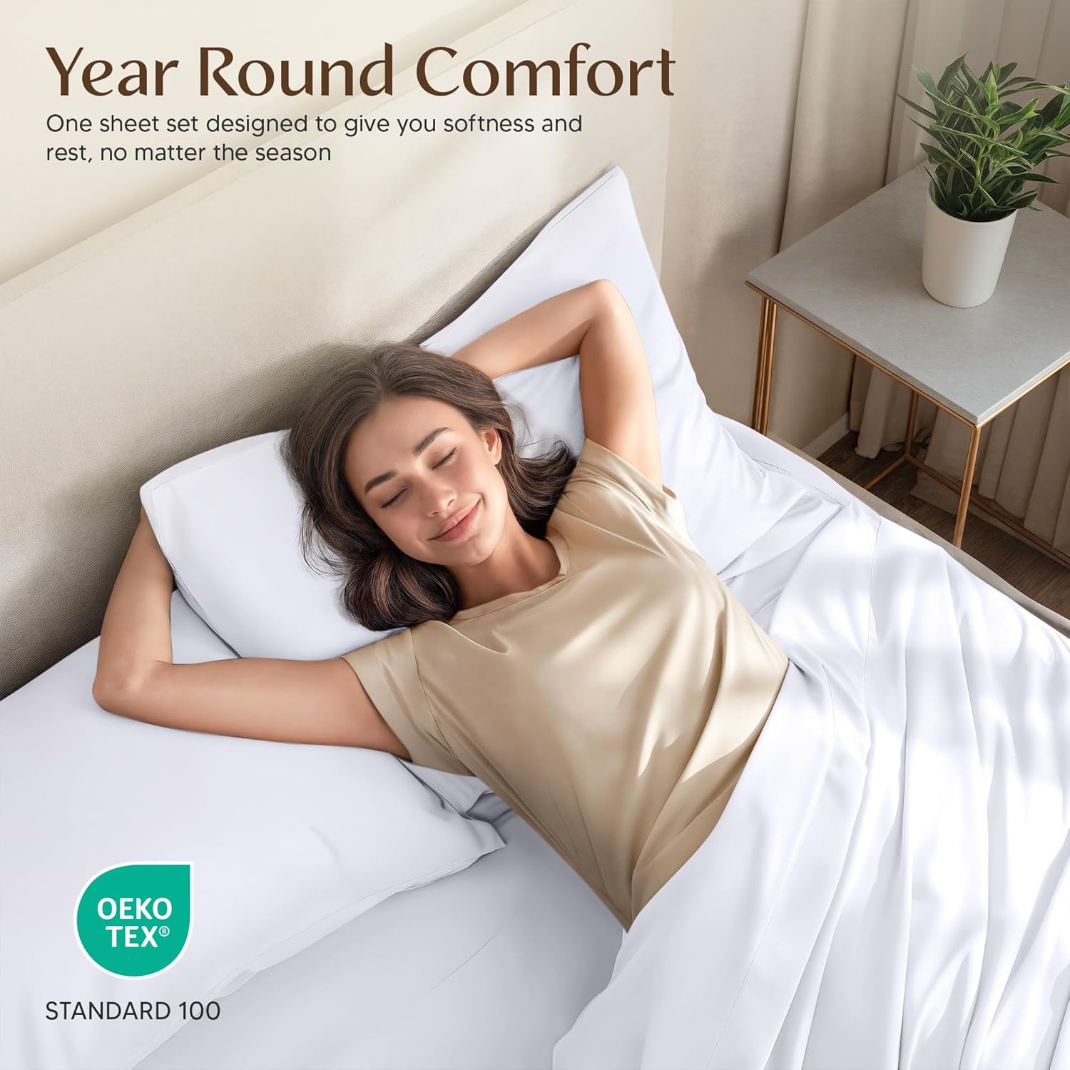 Utopia Bedding King Sheet Set 4 Piece Bed Sheets for King Size Bed, Hotel Luxury, Extra Soft, Cooling Bed Sheets - Wrinkle, and Fade Resistant (White) - Image 5