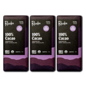 Raaka 100% Dark Chocolate Bars R...