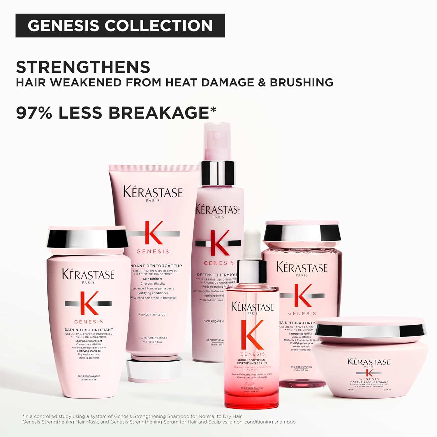 Kerastase Genesis Strengthening Nutri-Fortifiant Shampoo - For Weak or Damaged Hair, Detangles & Hydrates, For Normal to Dry Hair - Image 7