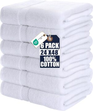 Utopia Towels 6 Pack Medium Bath To...