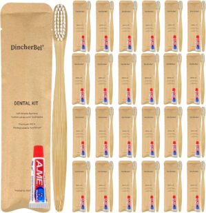 DincherBel Bamboo Toothbrushes Kit ...