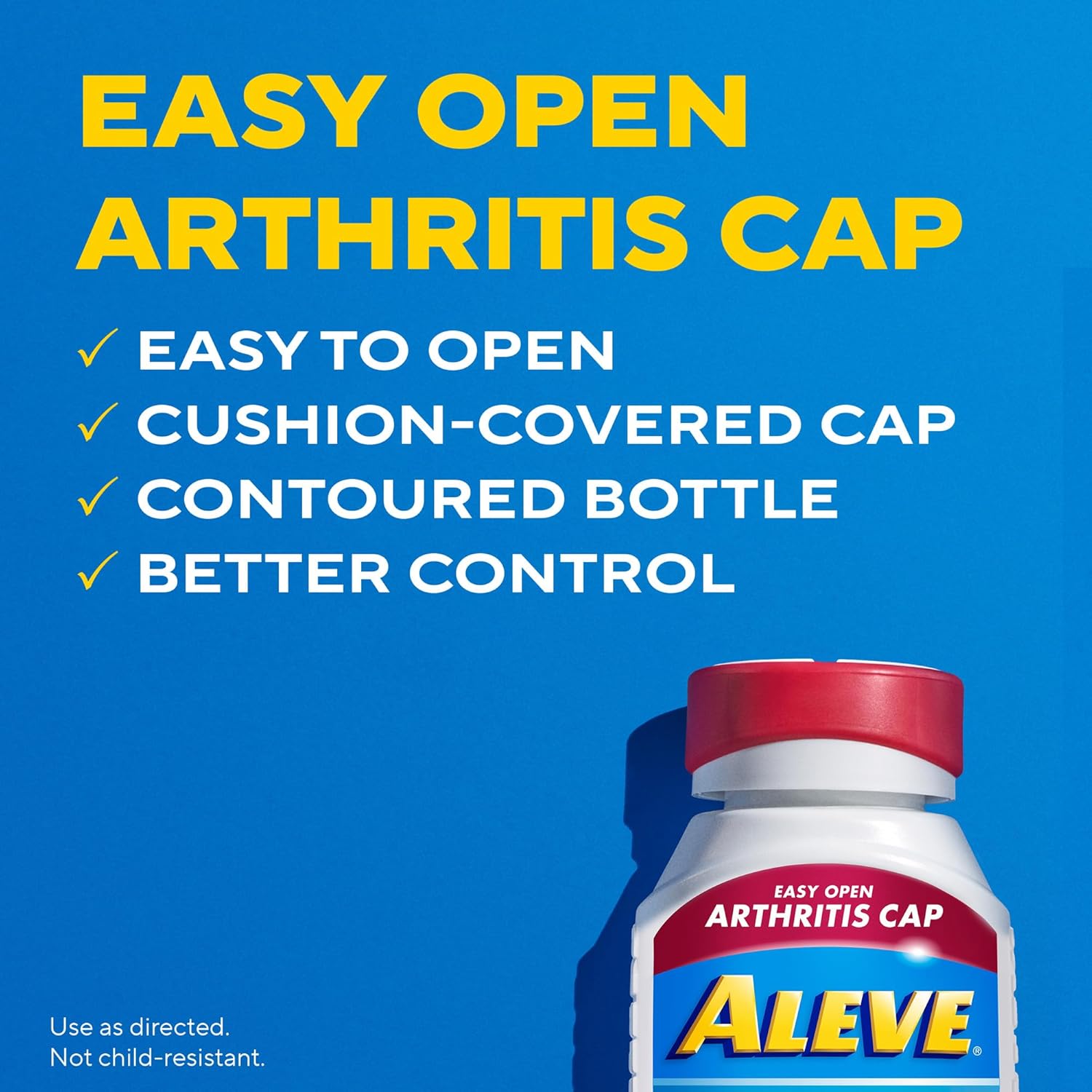 Aleve Gelcaps with Easy Open Arthritis Cap, Naproxen Sodium, Medication for Arthritis Pain, 160 Count - Image 5