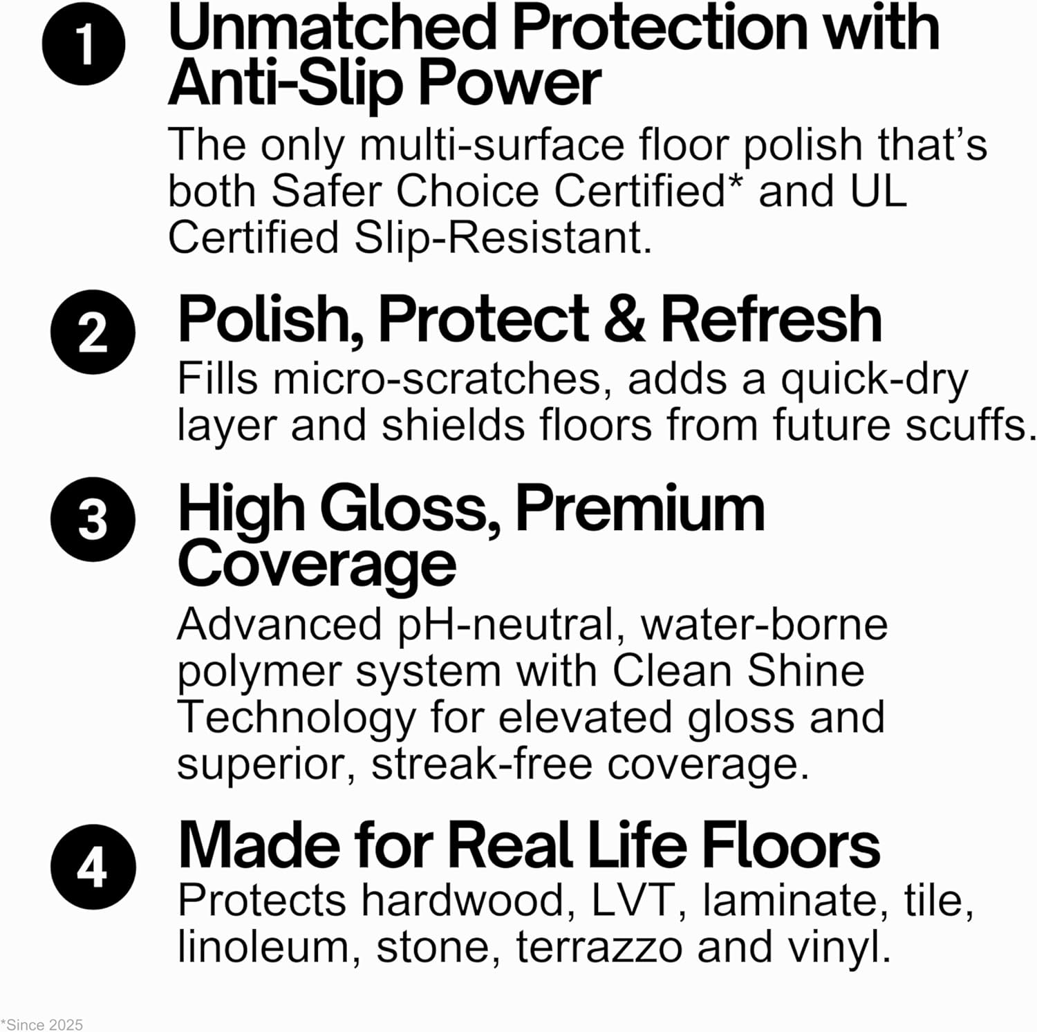 Quick Shine Multi Surface Floor Finish 64oz | Cleaner & Polish to use on Hardwood, Laminate, Luxury Vinyl Plank LVT, Tile & Stone | Safer Choice w/Clean Shine Technology | Shine-Protect-Refresh - Image 9