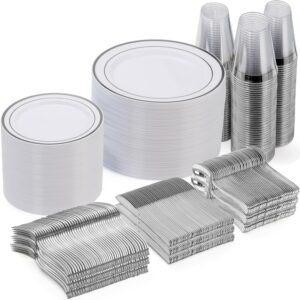 Goodluck 600 Piece Disposable Silve...