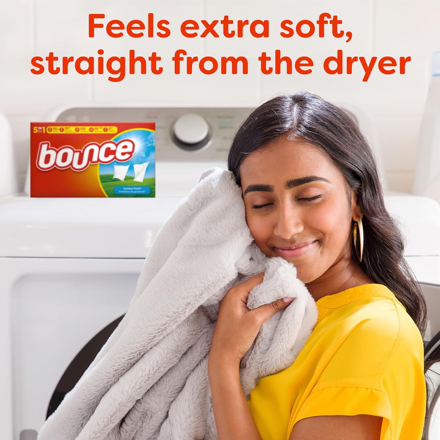 Bounce Dryer Sheets, 330 count, Outdoor Fresh Scent, Fabric Softener Sheets, Reduces Static, Softens and Fights Wrinkles - Image 7