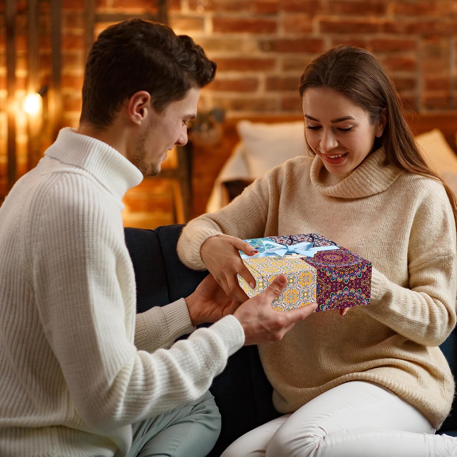 TranquilBliss Scented Candle Set, 4 Pack Soy Wax Candles, 120H Burn Time, Ideal Gifts for Women, Birthday Presents - Image 6