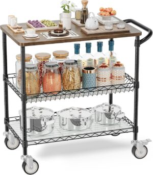 Leteuke Rolling Kitchen Carts with ...