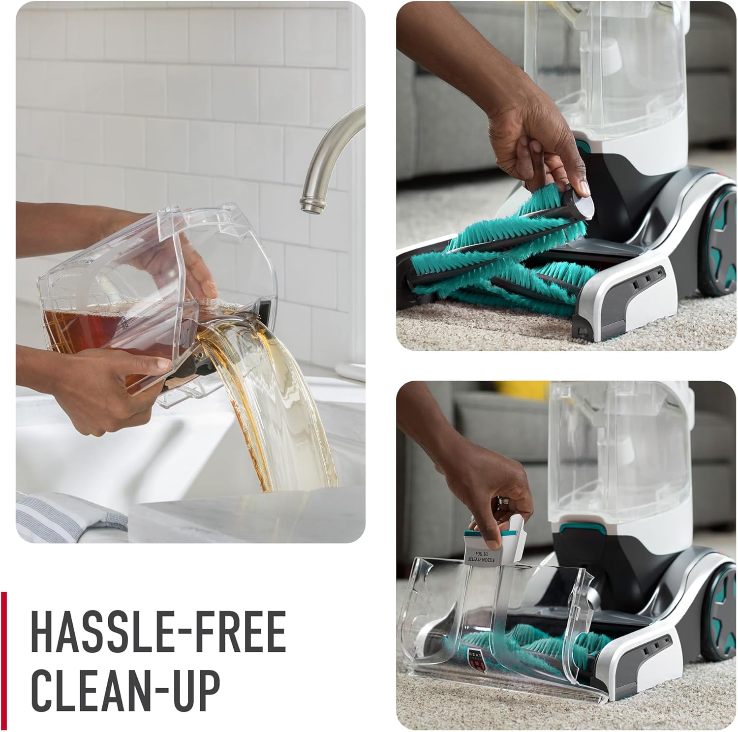 Hoover SmartWash+ Automatic Carpet Cleaner Machine for Carpet and Upholstery, Deep Cleaning Carpet Shampooer Machine, Pair with a Hoover Carpet Cleaner Solution for a Bright, Refreshed Home - Image 6