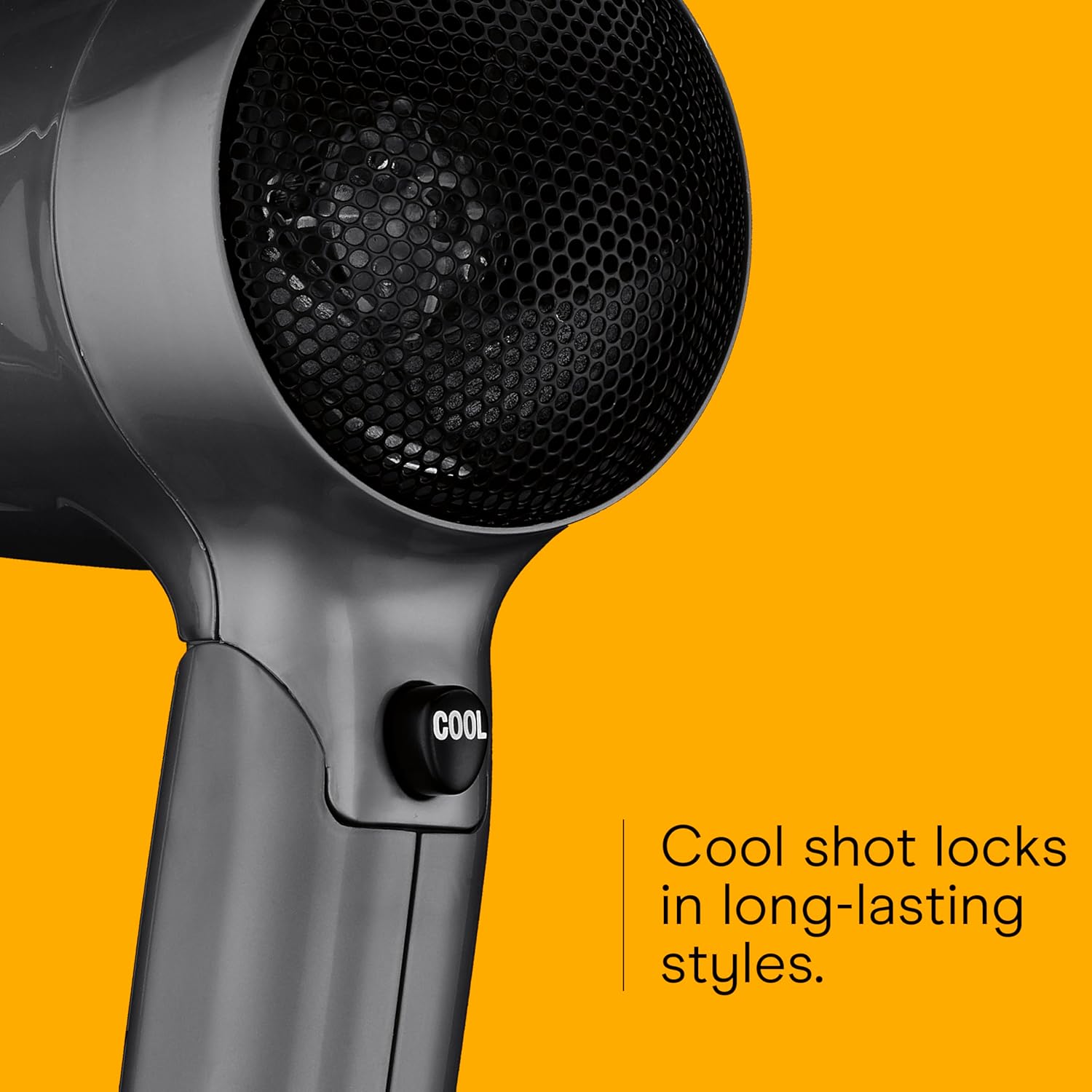 Conair Travel Hair Dryer with Dual Voltage, 1875W Compact Blow Dryer with Folding Handle, Gray - Image 10