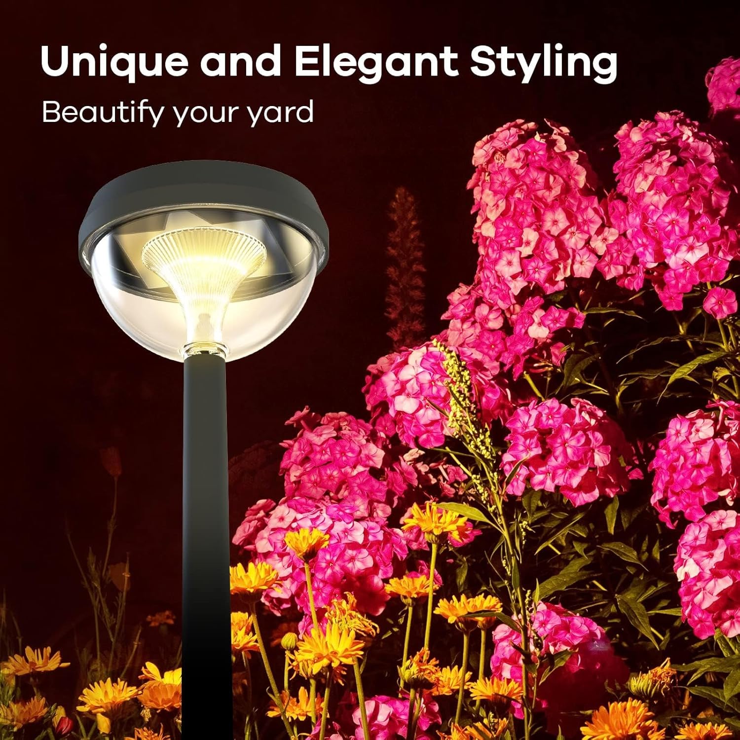 Linkind Solar Pathway Lights 8 Pack, Solar Lights Outdoor Warm White Waterproof, Adjustable Solar Powered for Walkway Yard Garden Driveway Backyard - Image 6