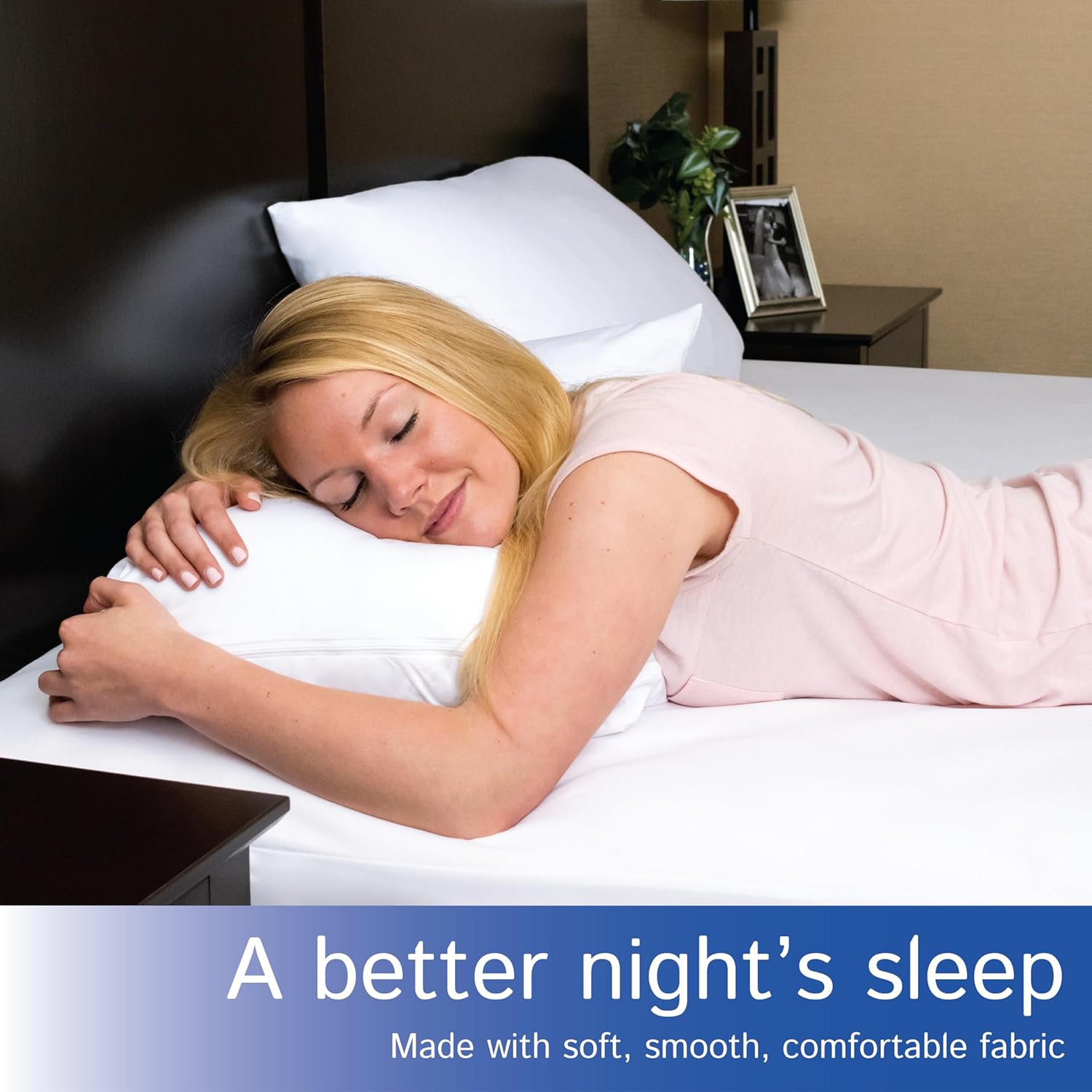 Standard Pillow Protectors (Set of 2) – Zippered Waterproof Pillow Covers Hypoallergenic Dust and Allergen Proof Pillowcase Encasement - Image 7