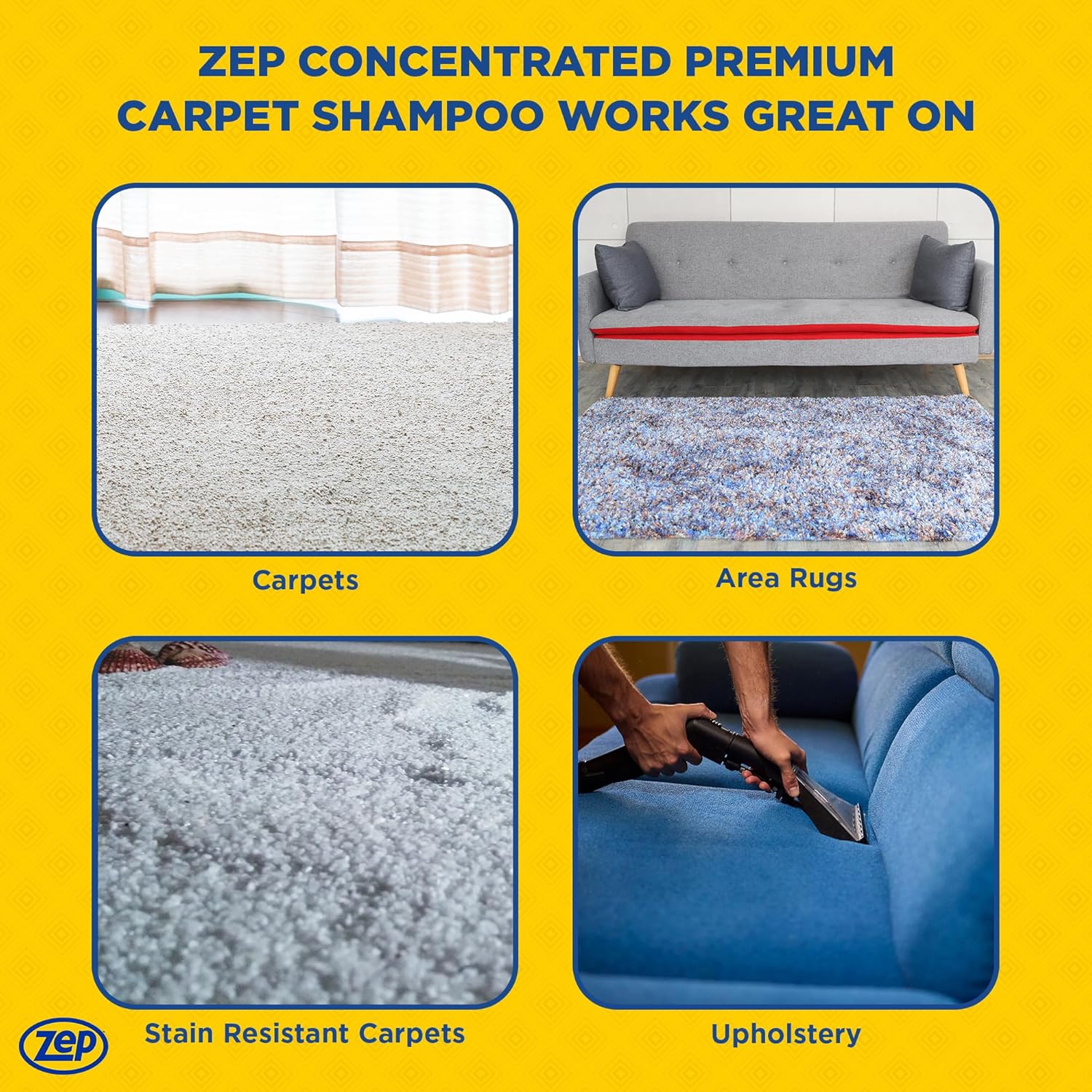 Zep Concentrated Premium Carpet Shampoo – Deep Clean Carpets & Remove Tough Stains – 1 Gallon E-Z Fill Sprayer 2-Pack – Bundle - Image 3