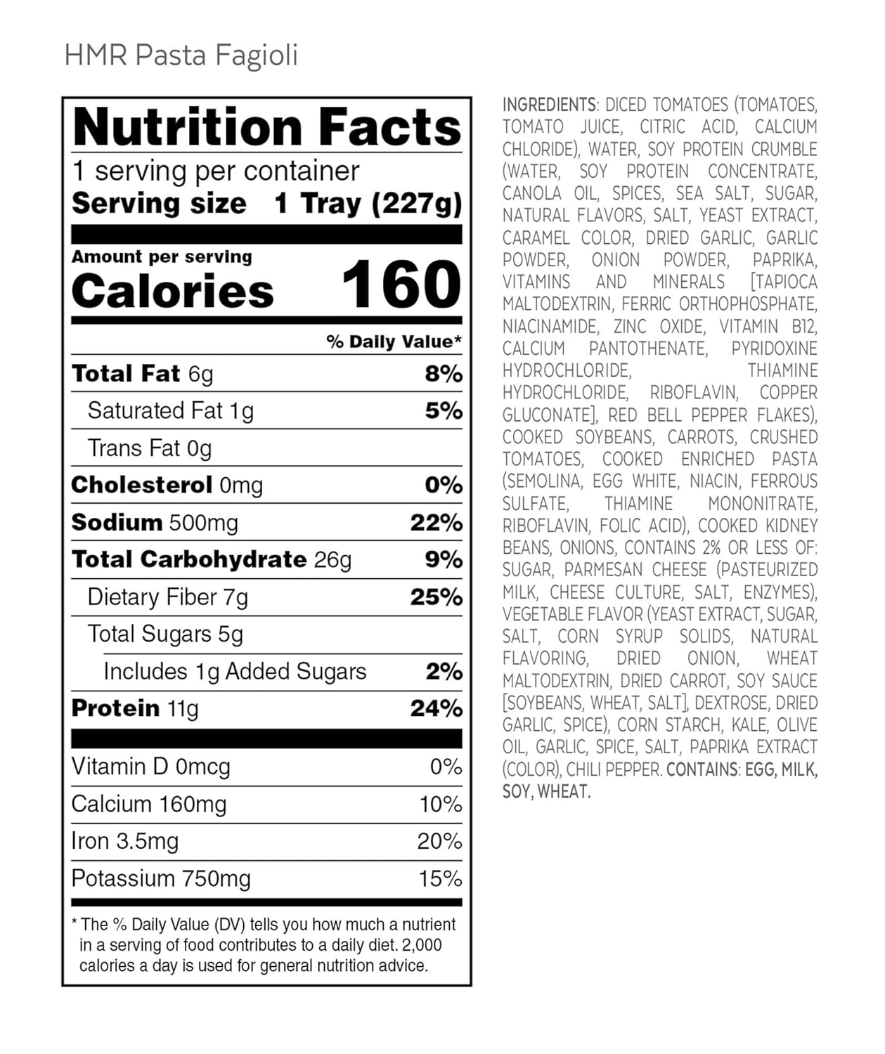 HMR Pasta Fagioli Entrée | Pre-packaged Lunch or Dinner to Support Weight Loss | Ready to Eat | Vegetarian | 14g of Protein | Low Calorie Food | 8oz Serving per Meal | Pack of 6 - Image 6