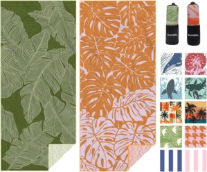 Eunzel 2 Pack Microfiber Beach Towe...