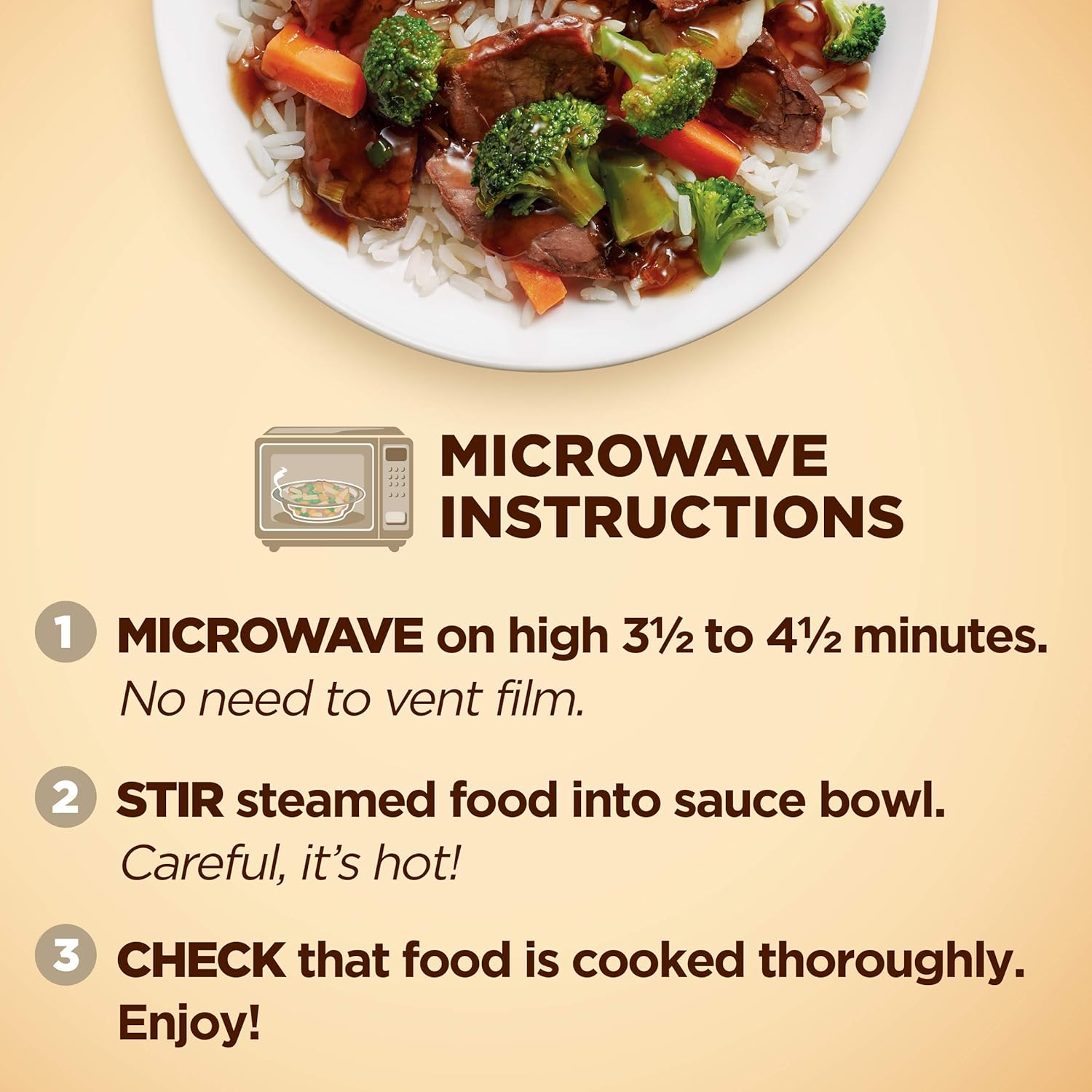 Healthy Choice Cafe Steamers Beef Teriyaki, Convenient Microwave Meal Made With No Preservatives, Frozen Meal, 9.5 OZ Bowl - Image 6
