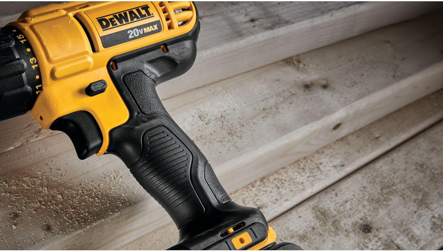 DEWALT 20V Max Cordless Drill Driver Set, 2 Speed, High Performance Motor, Includes 2 XR 1.3Ah Li-Ion Batteries, Charger and Contractor Bag (DCD771C2) - Image 10