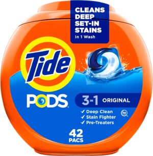 Tide PODS laundry detergent pacs, 3...