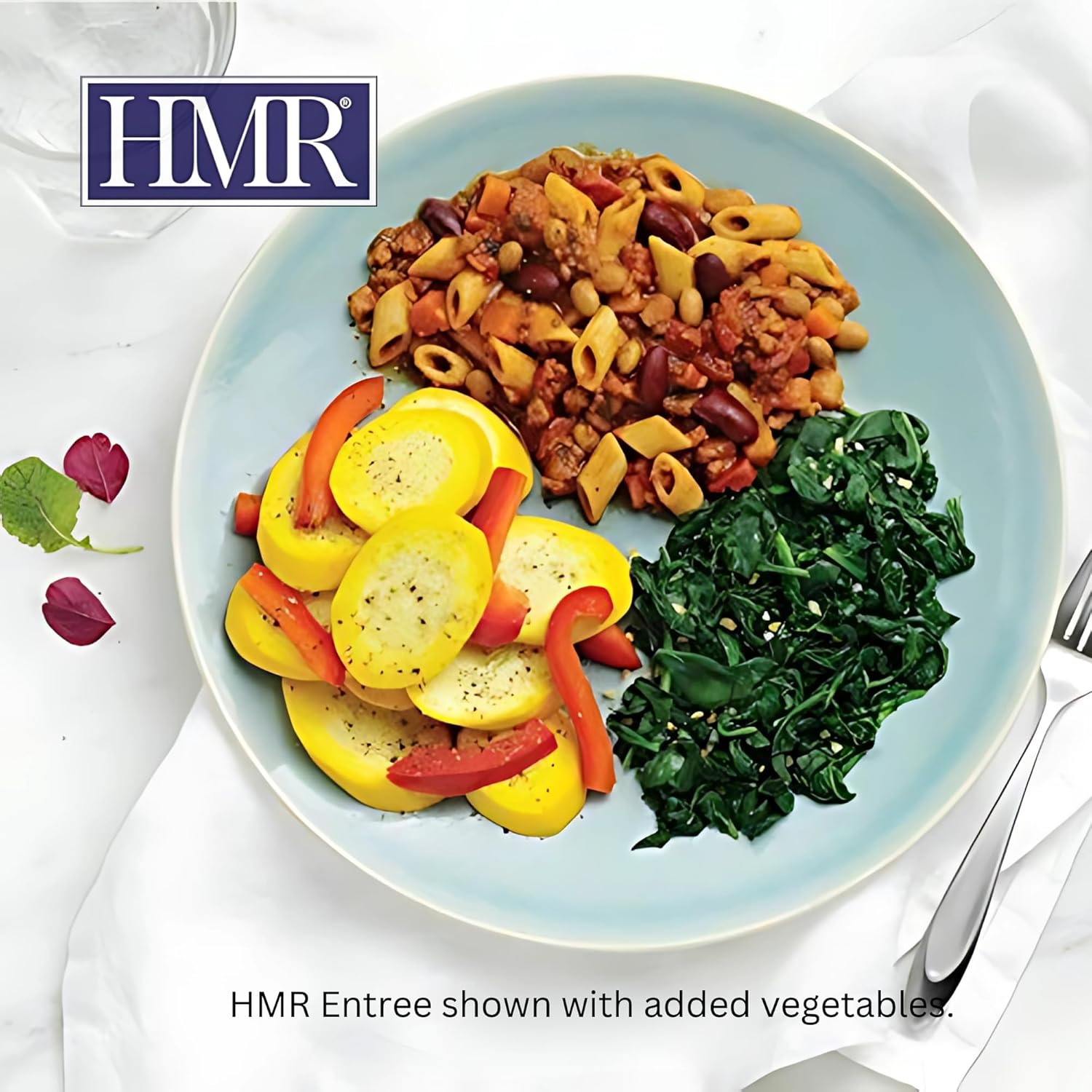 HMR Pasta Fagioli Entrée | Pre-packaged Lunch or Dinner to Support Weight Loss | Ready to Eat | Vegetarian | 14g of Protein | Low Calorie Food | 8oz Serving per Meal | Pack of 6 - Image 2