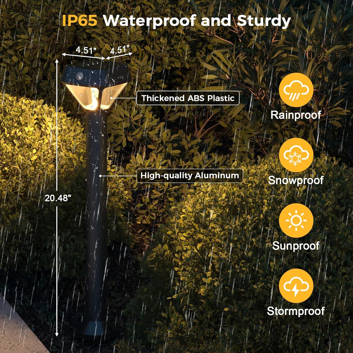 XMCOSY+ Smart Solar Lights Outdoor with Motion Sensor, 150LM APP Control RGBCW Color Changing Solar Garden Lights for Yard Pathway Landscape, Compatible with Alexa, Waterproof, 6 Pack - Image 9