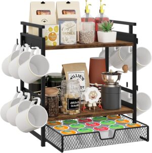 Coffee Bar Organizer, 3 Tier Coffee...