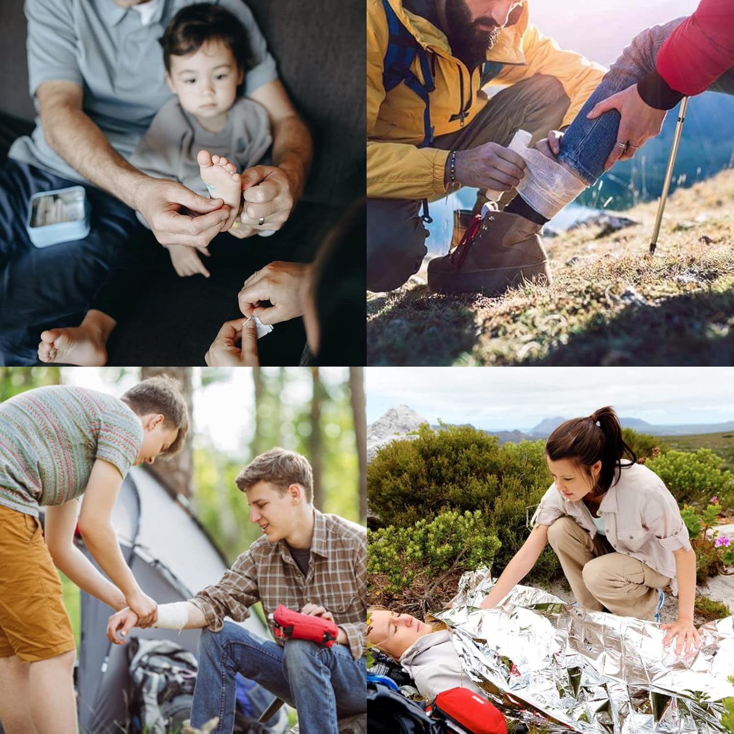 Emergency First Aid Kit for Boating & Marine Safety Waterproof Medical Supplies with Roll Top Design for Fishing, Kayaking Red - Image 2