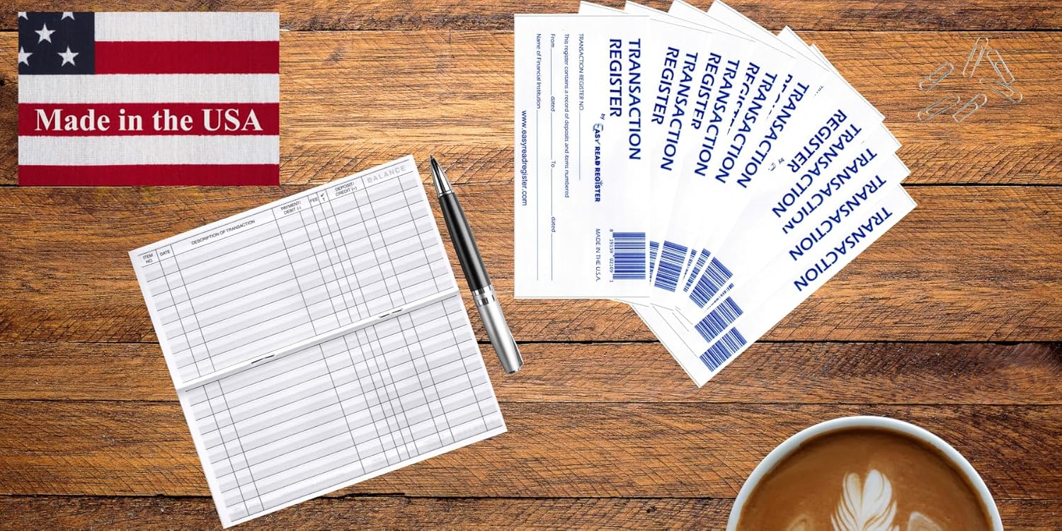 Easy Read Register 12 Check registers for Personal Checkbook - Checkbook Ledger Transaction Registers Log for Personal or Business Bank Checking Account, Saving Account - Image 5