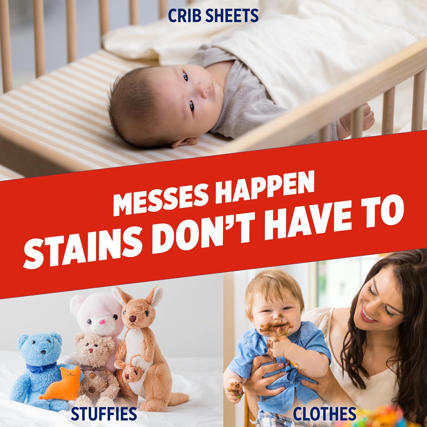 OxiClean Max Force Laundry Stain Remover Spray, Newborn & Baby Essentials, Stain Treater, 12 fl oz, 3-Pack - Image 7