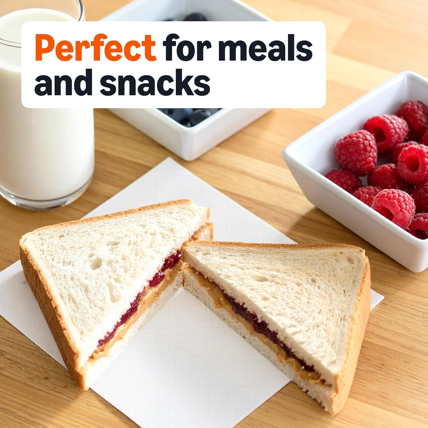 Amazon Basics Everyday Paper Napkins, 400 Count - Image 2
