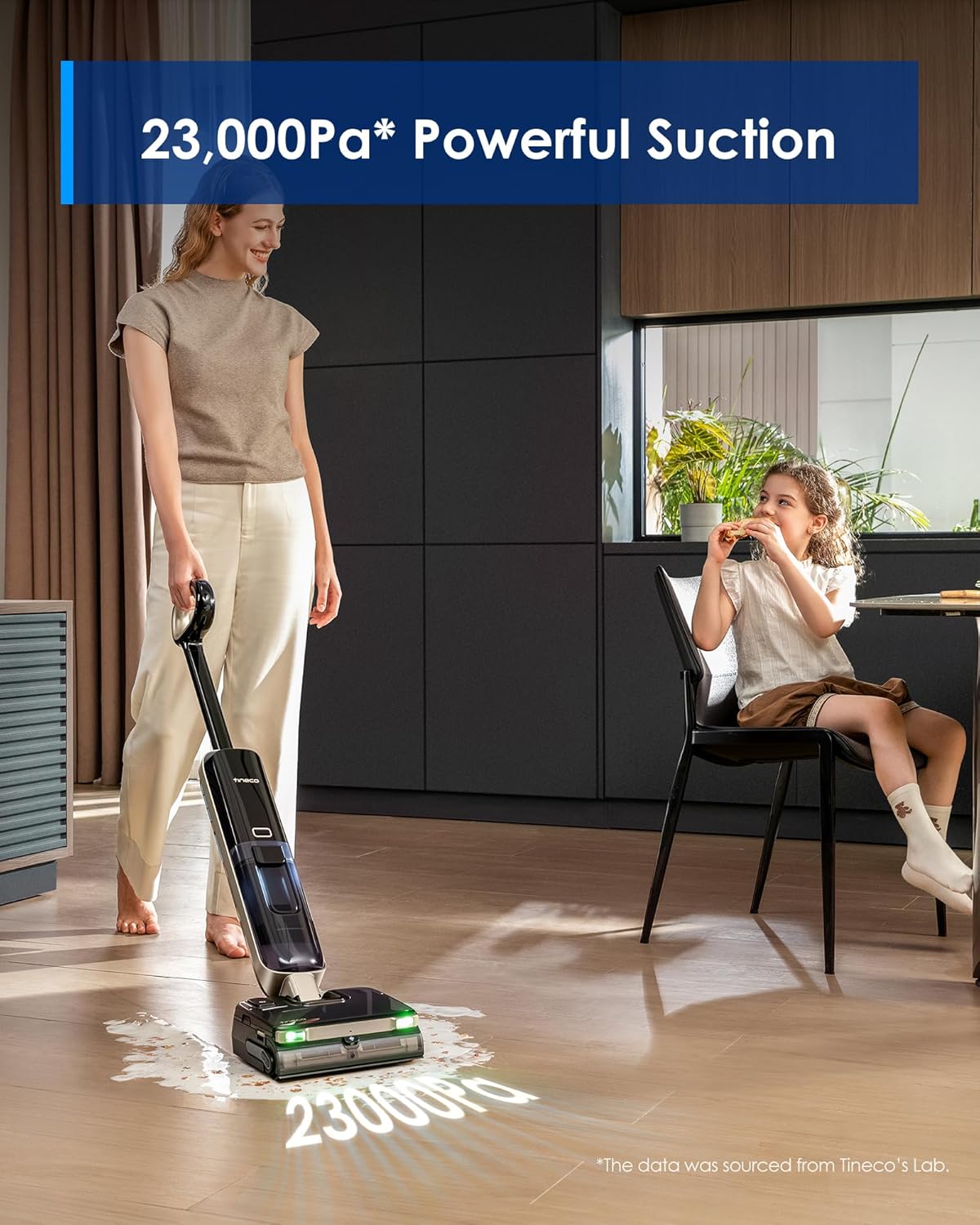 Tineco Floor ONE S9 Master Wet Dry Vacuum Cleaner, ThermoBlast Tech & Hot Water Vacuum Mop, 23kPa Suction, 65 Min Runtime, 185°F Flashdry, 3.9inch Ultra-Slim Stretch Mop - Image 4