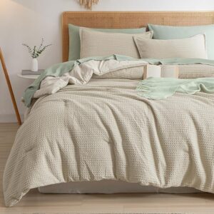 PHF Soft Waffle Comforter Set Queen...