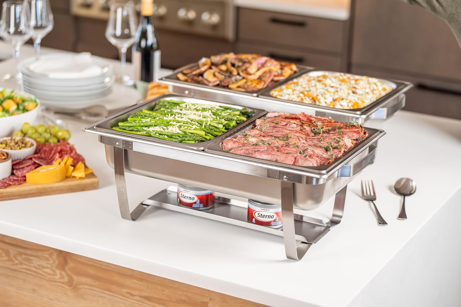 Sterno Fuel Cans - 4-Hour Burn, (24-Pack) Chafing Dish Fuel Can Burners for Food Warmer, Chafer Fuel Canned Heat, Safe Heat - Image 2