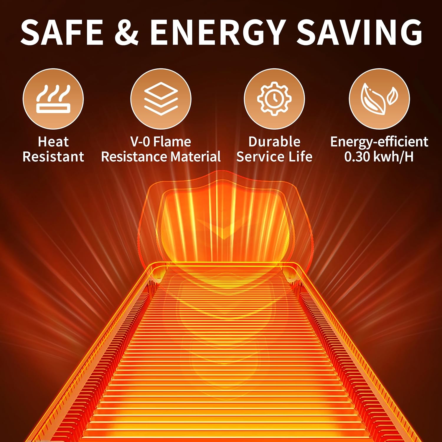 Electric Warming Tray (Extra Long 40"x12"),Food Warmers for Parties Buffet with Thermostat & Full Surface Heating, Tempered Glass Warming Mat for Food, Temperature Adjustable Food Warming Mat, White - Image 8