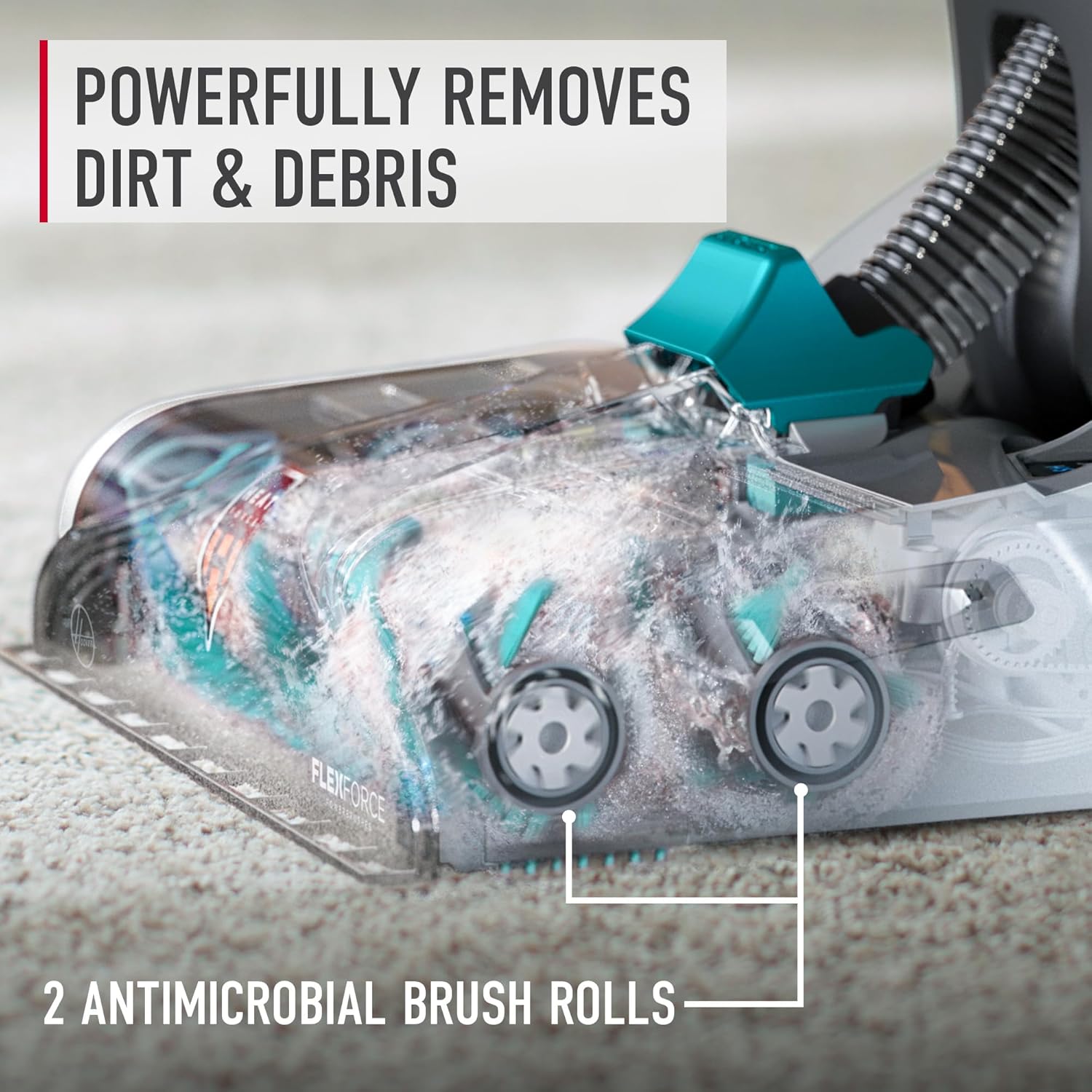 Hoover SmartWash+ Automatic Carpet Cleaner Machine for Carpet and Upholstery, Deep Cleaning Carpet Shampooer Machine, Pair with a Hoover Carpet Cleaner Solution for a Bright, Refreshed Home - Image 4