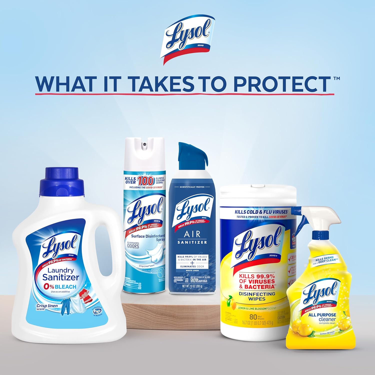 Lysol Disinfectant Spray, Household Essential Cleaning Supplies, Multi-Purpose Room Spray, Antibacterial Sanitizer Spray, Upholstery Deodorizer, Home and Bathroom, Crisp Linen,19 Fl Oz (Pack of 12) - Image 7