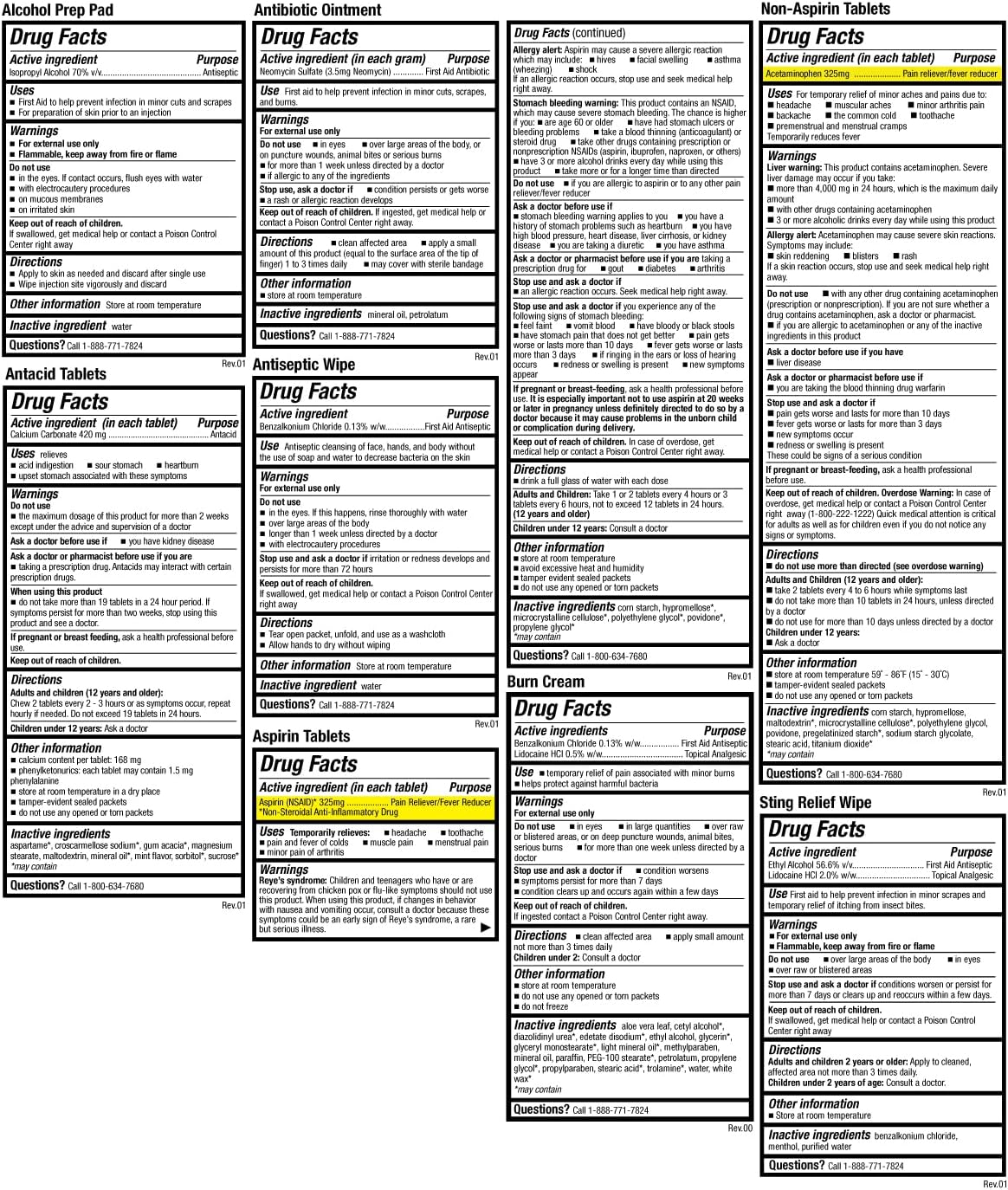 Be Smart Get Prepared First Aid Kit Hard Red Case 326 Pieces Exceeds OSHA and ANSI Guidelines 100 People - Office, Home, Car, School, Emergency, Survival, Camping, Hunting and Sports (20HBC01015REV3) - Image 9