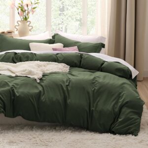 Bedsure Olive Green Duvet Cover Kin...
