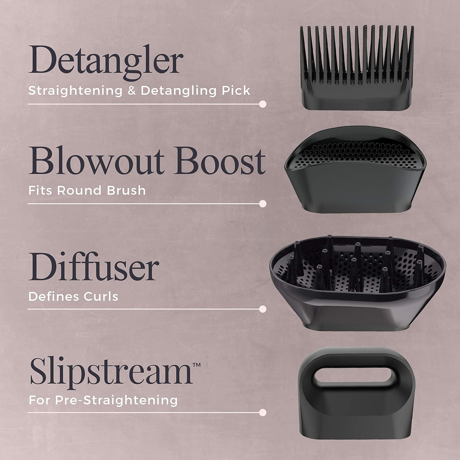 Remington Pro Wet2style Hair Dryer, With Ionic & Ceramic Drying Technology, Mauve, 1875 Watts of Drying Power - Image 6