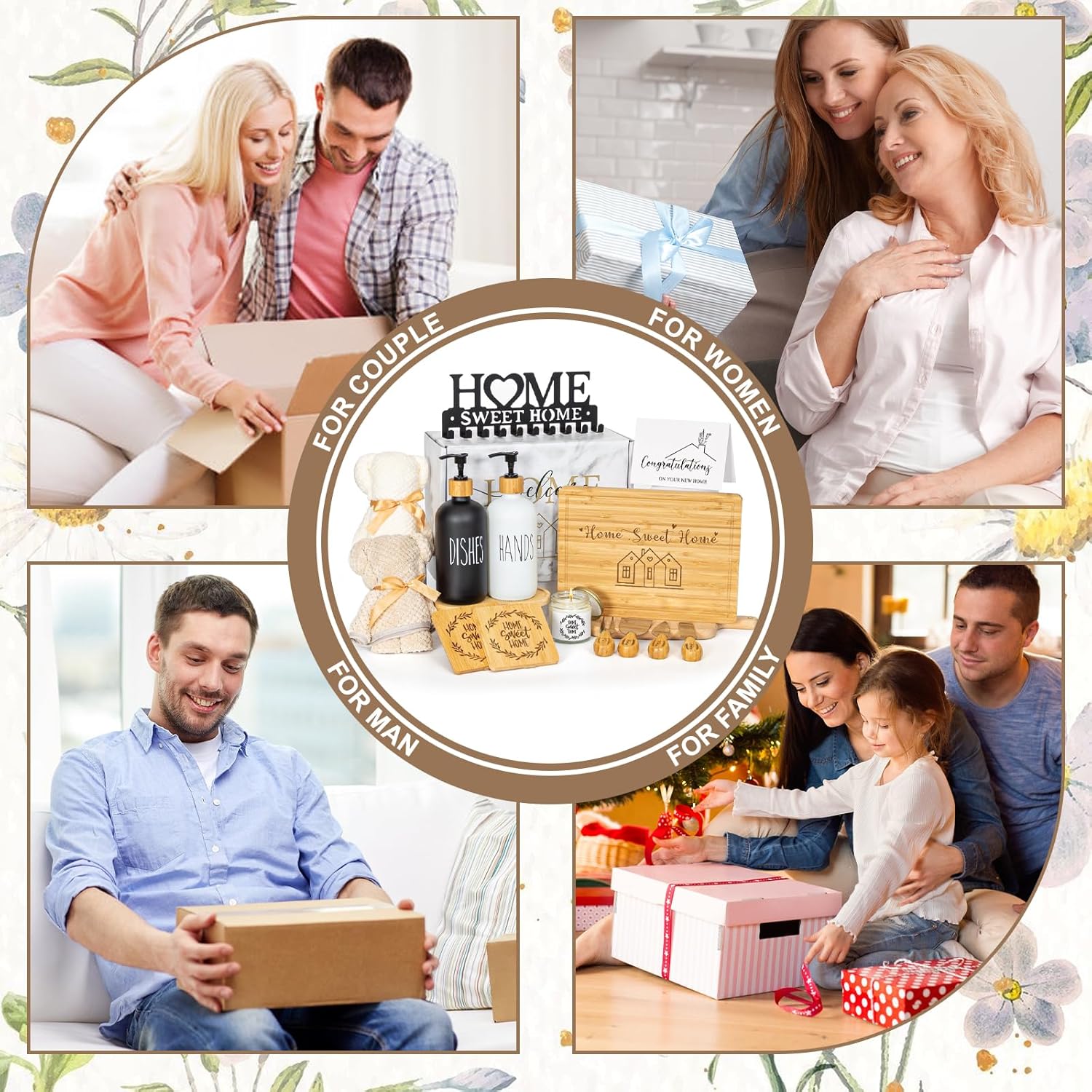 House Warming Gifts New Home, Housewarming Baskets for Couples, Homeowners, Clients, Women, Realtors, Closing Gift for Home Buyers, 14 Pcs Welcome First Apartment Essentials - Image 7