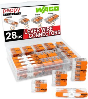 WAGO 221 Lever Nuts 28pc Compact Sp...