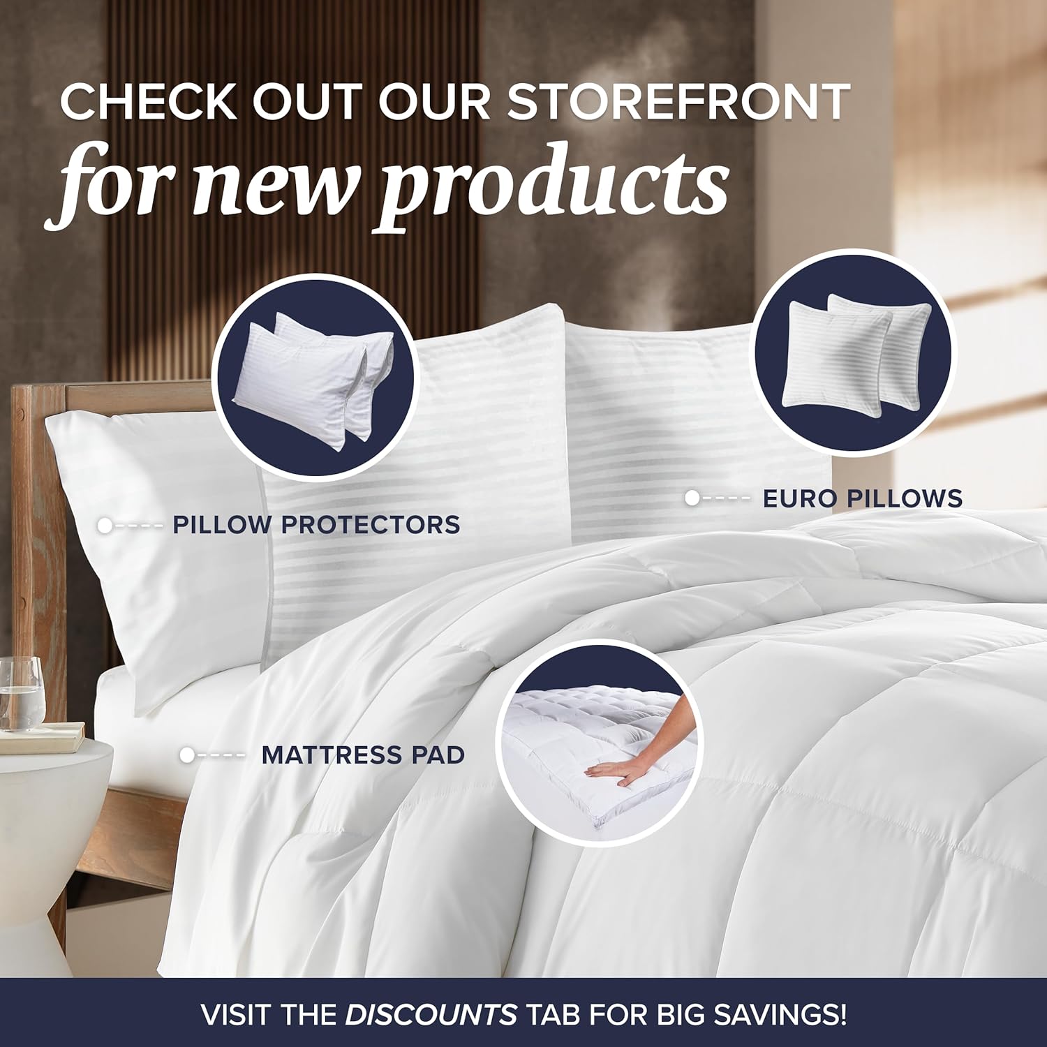 Beckham Hotel Collection Summer Sanctuary Queen Pillow - Cooling Qmax Adjustable Down Alternative Pillow w/Extra Fill, Ideal for Side Back Stomach Sleepers - Image 9