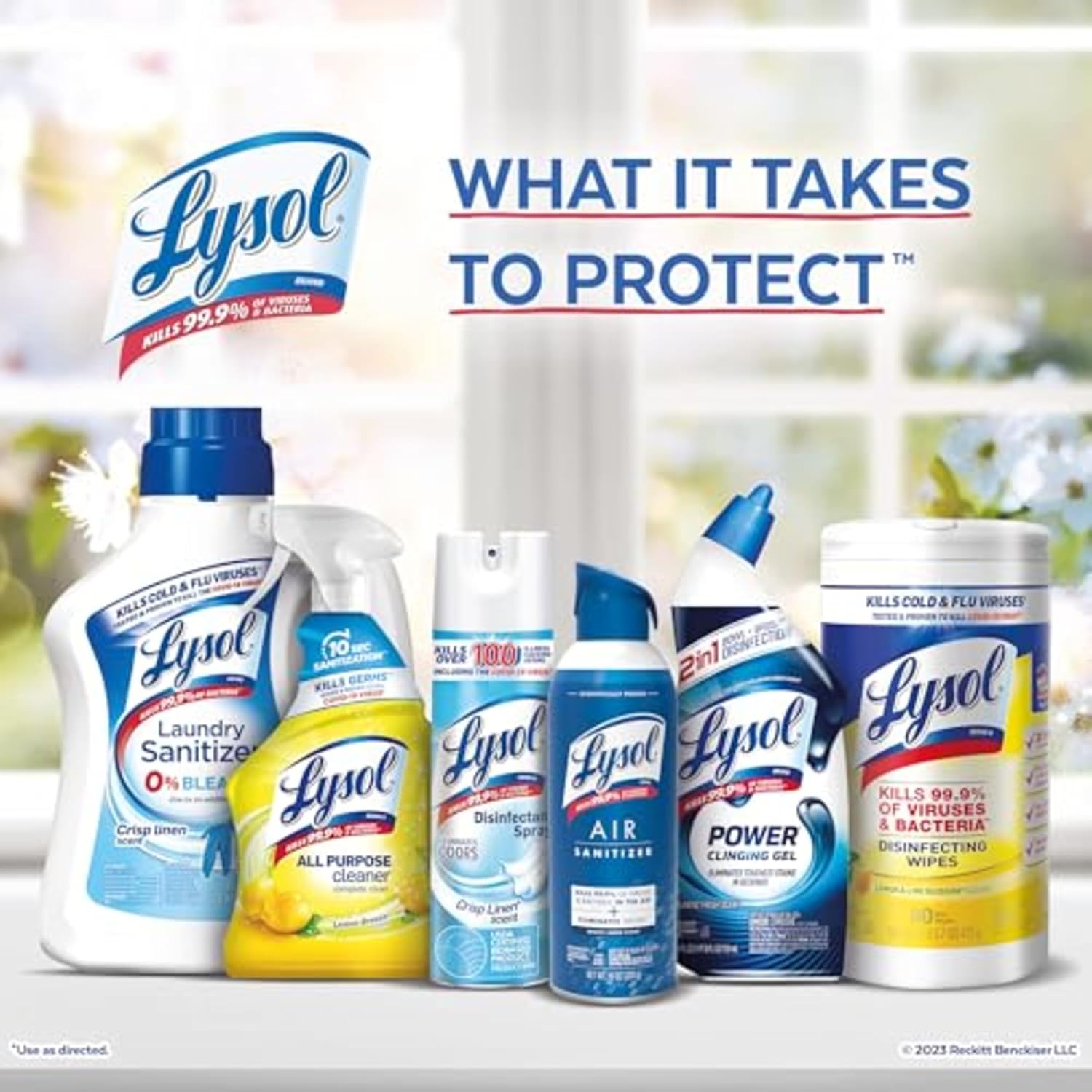 Lysol Disinfectant Spray, Sanitizing and Antibacterial Spray, For Disinfecting and Deodorizing, Mango & Hibiscus, 19 Fl. Oz (Pack of 2) - Image 5