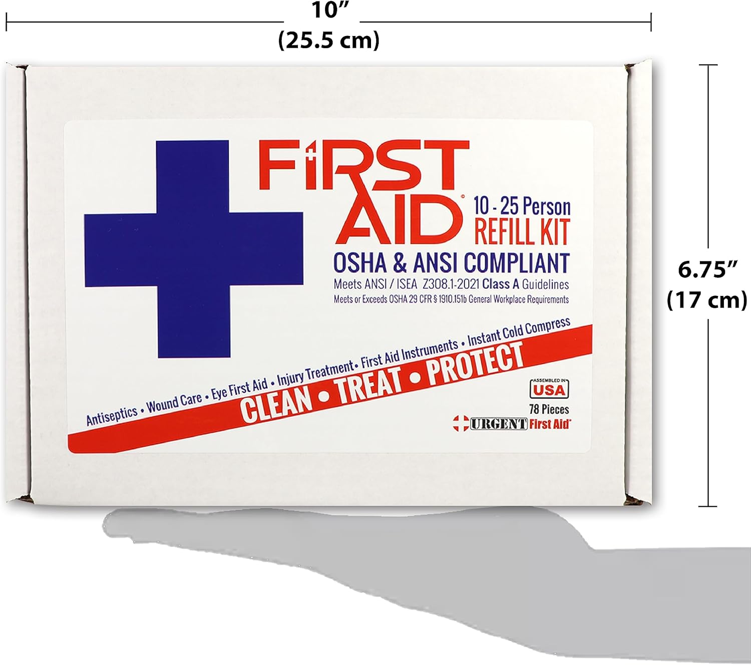 OSHA & ANSI First Aid Kit Refill/Upgrade, 25 Person, 78 Pieces, ANSI 2021 Class A for Office, Business, Home or car Boxes and cabinets: Fill Your kit or use to Upgrade to Current regulations - Image 7